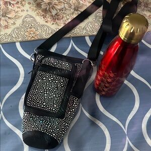 Black Rhinestone Crossbody Bag - Stylish Women's Shoulder Bag（Bag only)